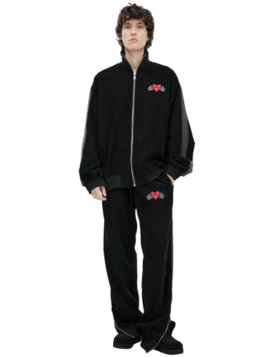 (d)ivision Black Hoodie With Logo