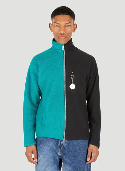 (d)ivision Fleece-weave Rear-zip Sweater In Multi