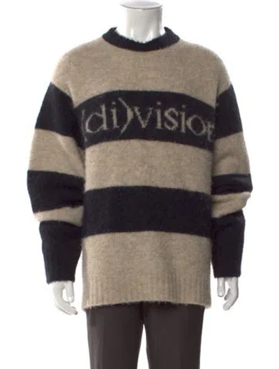 Pre-owned (d)ivision Graphic Print Crew Neck Pullover In Neutral