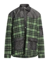 (d)ivision (di)vision Man Shirt Green Size M Wool, Polyamide In Green