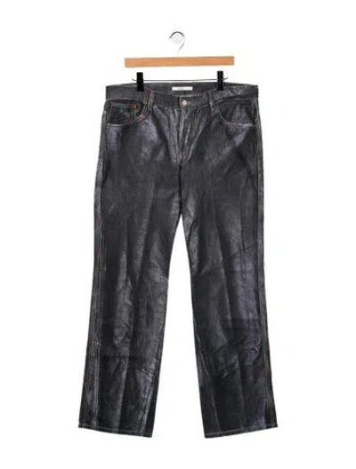 Pre-owned (d)ivision Straight-leg Jeans In Grey