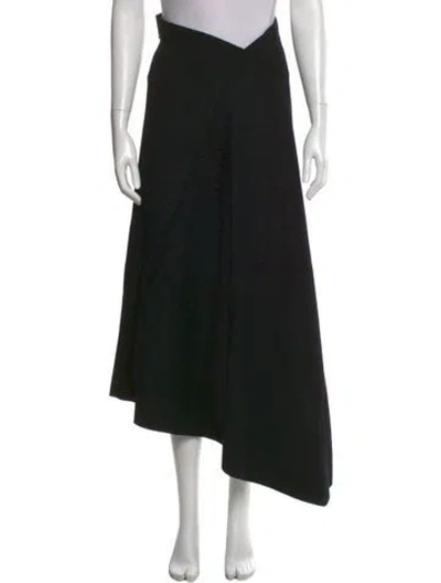 Pre-owned Divka Midi Length Skirt In Black