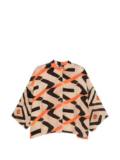 Dixie Abstract-print Cotton Shirt In Multi