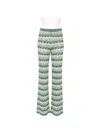 Dixie Chevron-knit Trousers In Multi