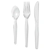 Dixie ® Cutlery Keeper Heavy Weight Plastic Disposable Flatware Set In Clear