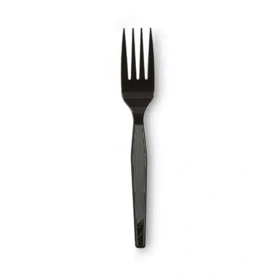 Dixie Heavy Mediumweight Forksplastic Disposable Forks In Black