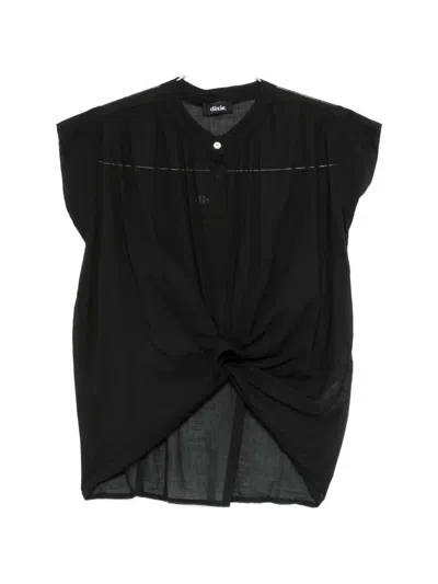 Dixie Knot-detail Blouse In Black