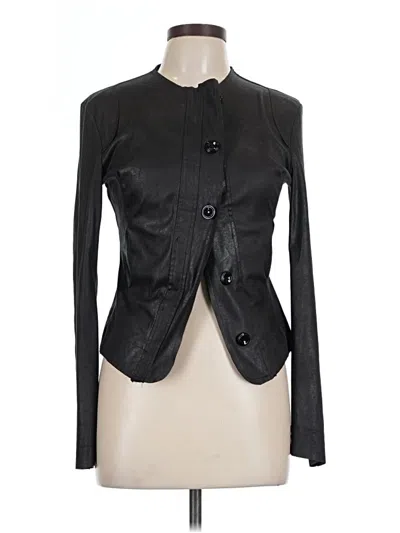 Pre-owned Dixie Long Sleeve Top Black Keyhole Neckline Tops