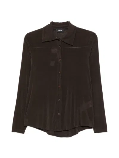 Dixie Long-sleeve Button-up Shirt In Brown