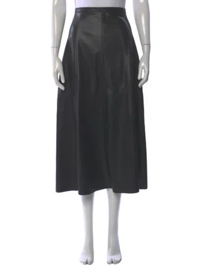 Pre-owned Dixie Midi Length Skirt In Gray