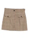 Dixie Plaid Skirt In Neutral