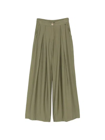 Dixie Pleated Pleated Trousers In Green
