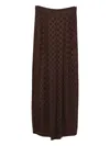 Dixie Pleated Polka-dot Trousers In Brown