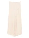 Dixie Pleated Polka-dot Trousers In Neutral