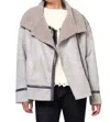 Dixie Shearling Jacket In Grigio In Grey