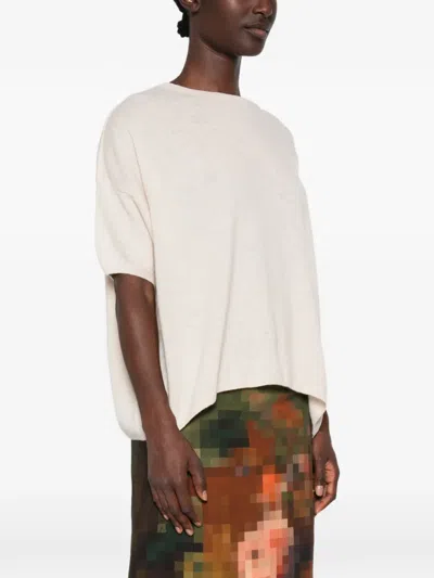 Dixie Short-sleeve Sweater In White