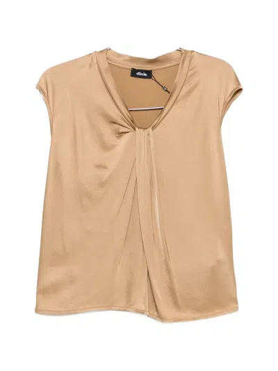 Dixie Sleeveless Blouse In Brown