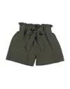 Dixie Toddler Girl Shorts & Bermuda Shorts Military Green Size 6 Viscose, Linen In Green