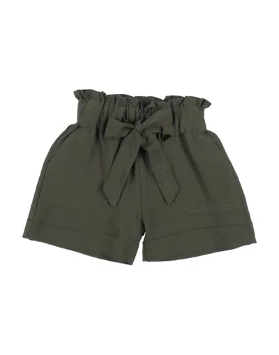 Dixie Babies'  Toddler Girl Shorts & Bermuda Shorts Military Green Size 6 Viscose, Linen