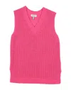 Dixie Toddler Girl Sweater Fuchsia Size 6 Acrylic, Polyester In Pink