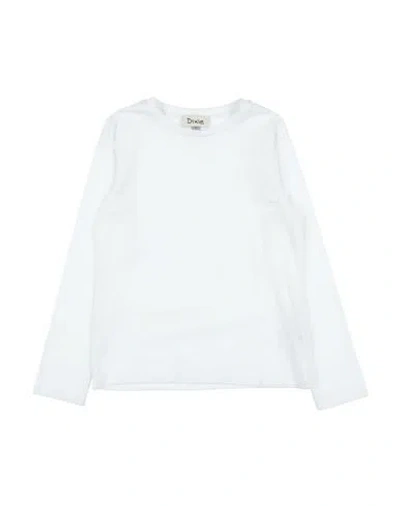Dixie Babies'  Toddler Girl T-shirt White Size 4 Cotton, Elastane