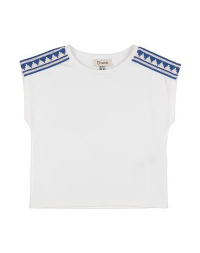 Dixie Babies'  Toddler Girl T-shirt White Size 6 Cotton
