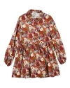 Dixie Toddler Girl Top Rust Size 6 Viscose In Red