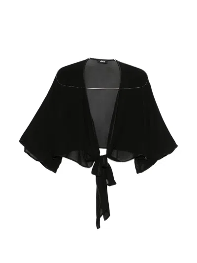 Dixie V-neck Blouse In Black