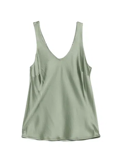 Dixie V-neck Top In Green