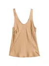 Dixie V-neck Top In Brown