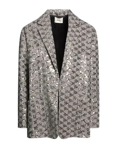 Dixie Woman Blazer Black Size Onesize Polyester In Gray