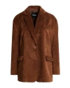 Dixie Woman Blazer Light Brown Size Onesize Polyester, Polyamide, Elastane In Brown