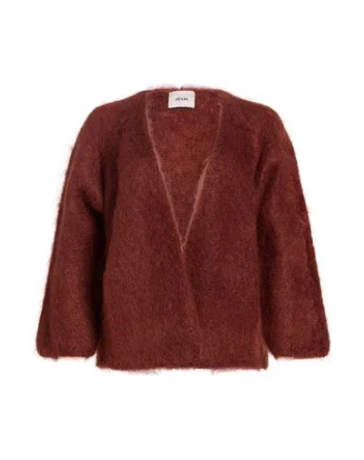 Dixie Woman Cardigan Brown Size S Superkid Mohair, Polyamide, Elastane