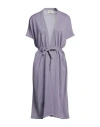 Dixie Woman Cardigan Lilac Size L Viscose, Metallic Polyester, Polyamide, Polyester In Blue