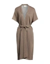 Dixie Woman Cardigan Sand Size L Viscose, Metallic Polyester, Polyamide, Polyester In Beige
