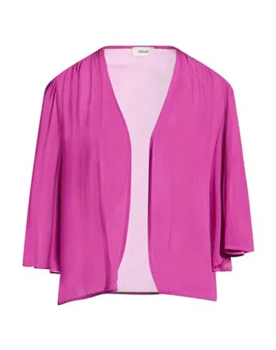 Dixie Woman Jacket Mauve Size M Viscose In Purple
