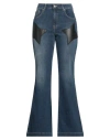 Dixie Woman Jeans Blue Size M Cotton, Elastane, Polyester, Polyurethane In Blue