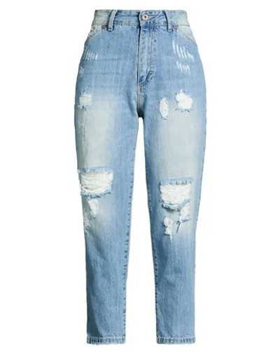 Dixie Woman Jeans Blue Size S Cotton, Polyester