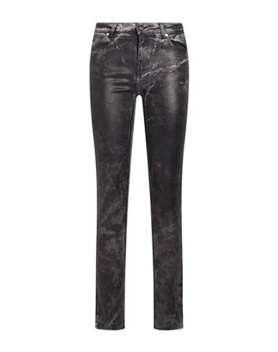 Dixie Woman Jeans Charcoal Size 26 Cotton, Elastane In Grey