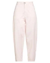 Dixie Woman Jeans Light Pink Size S Cotton, Elastane In Pink
