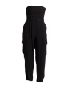 Dixie Woman Jumpsuit Black Size M Viscose, Polyester