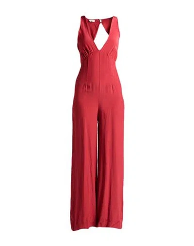 Dixie Woman Jumpsuit Magenta Size Xs Viscose In Purple