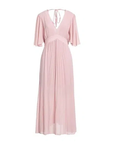 Dixie Woman Maxi Dress Antique Rose Size L Polyester In Pink