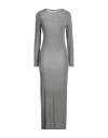 Dixie Woman Maxi Dress Black Size M Modal, Viscose, Polyamide, Elastane, Cashmere In Black