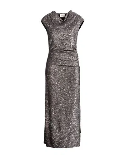 Dixie Woman Maxi Dress Grey Size S Polyester In Gray