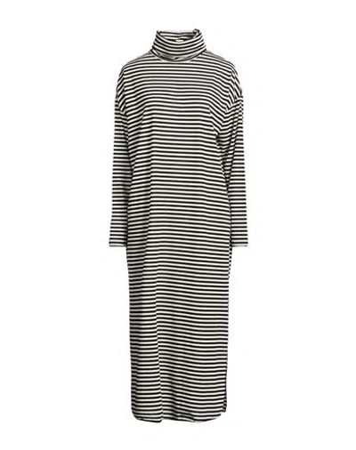 Dixie Woman Maxi Dress White Size S Polyester, Viscose, Elastane In Black