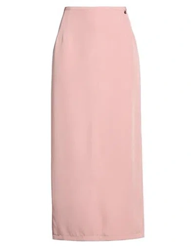 Dixie Woman Maxi Skirt Antique Rose Size L Polyester, Elastane In Pink