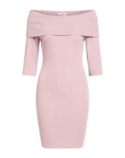 Dixie Woman Midi Dress Antique Rose Size S Viscose, Polyester, Elastane In Pink