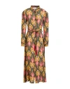 Dixie Woman Midi Dress Antique Rose Size Xs Viscose In Pink