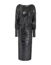 Dixie Woman Midi Dress Black Size M Polyamide, Polyester, Elastane
